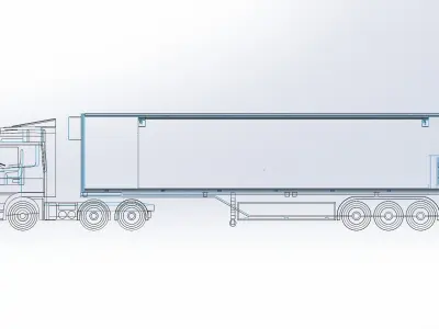 Transport truck 3D model