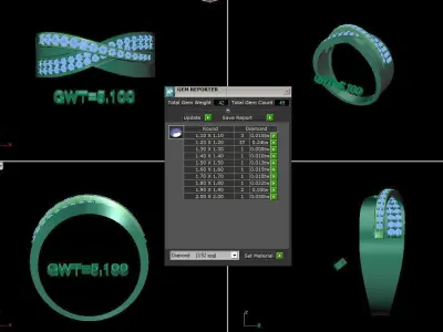 FASHION RING 3D model shop