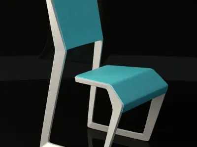 Cantilever Chair Low-poly 3D model