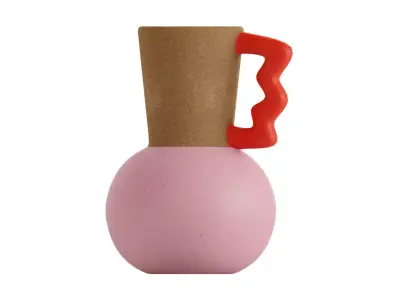  Memphis Bud Vase 3D model