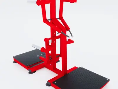 Small Gym Interior Set 3D model