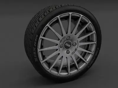 OZ Superturismo GT Rim Low-poly 3D model