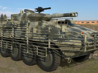 Armoured combat vehicle 3D model