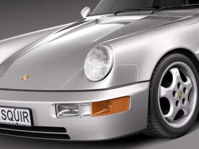 Porsche 911 964 Carrera 1990 3D model