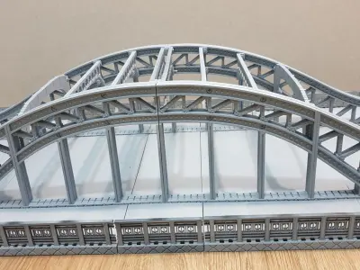 Steel bridge  3D model