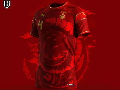 Model Jersey Puma Sportwear China Edition 3D model