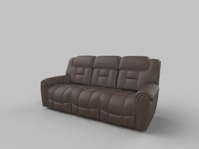 realistic sofa Low-poly 3D model