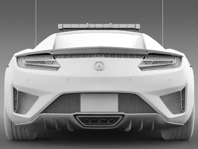 Honda NSX 2016 Safety Car 3D model