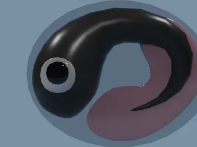 Cute Frog family set 3D model