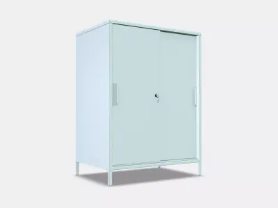 TROTTEN Cabinet with sliding doors Low-poly 3D model