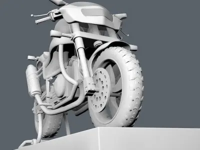 Racing  Motorcycle with Beautifully Designed 3D model