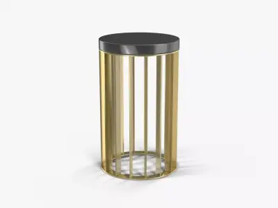 Baker No 9369 Brass Drink Table Lexicon Low-poly 3D model