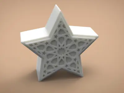 Star candle  for molding 3D print model