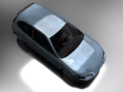 Hatchback honda civic - honda civic Low-poly 3D model