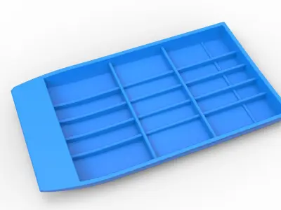 Hull of Drag racing Airboat Scale 1 to 25 3D print model