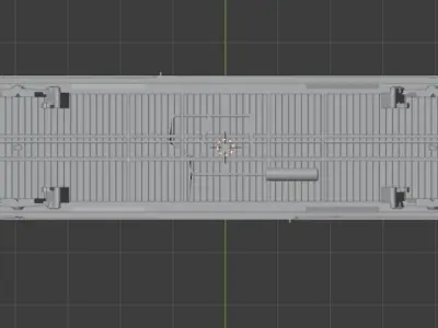 H0 1-87 scale Gbs 258 freight car 3D print model