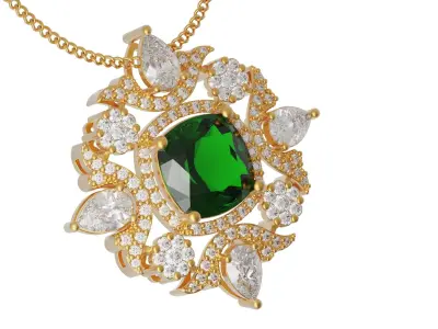 Shining necklace Free 3D print model