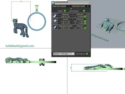 Tiger Jewelry 3D model