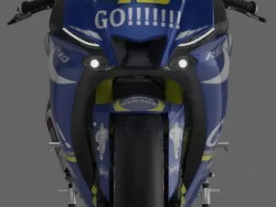 YZF R1-M 2020 Model with Gauloises Livery  3D model