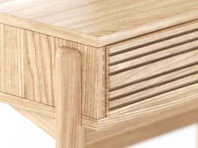 La Redoute Interieurs Briniac Oak Desk 3D model