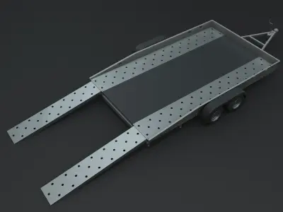 Car Trailer 3D model