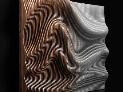 Parametric wall 3D model