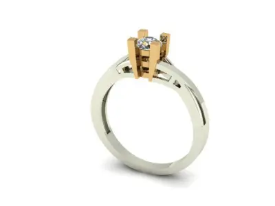 wedding ring 3D print model