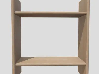 CC0 - Wall Shelf 4 Free low-poly 3D model
