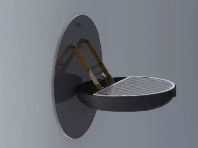 Wall mounted grill Free 3D model