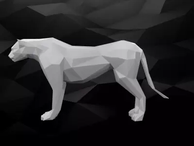 3D Printable Cheetah Model 3D print model