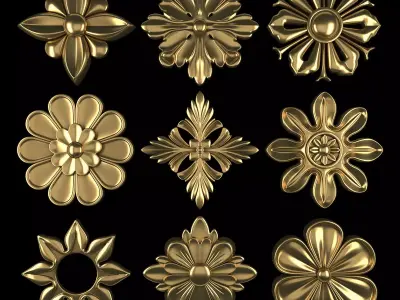Ornament Element Pack 15 3D model