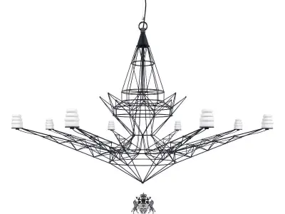 Chandelier Lightweight Foscarini 3D model