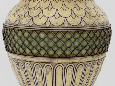 Ancient Urn Low-poly 3D model