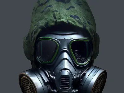 Helmet 3d model military combat Military Low-poly 3D model Low-poly 3D model get