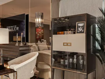 Luxury Living Room Modern Elegance  3D model