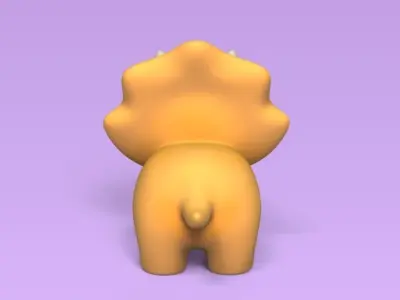 Little Triceratops 3D print model