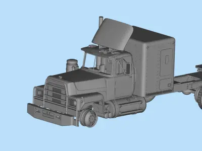 STL printable truck model kit rubber duck from the movie 3D print model