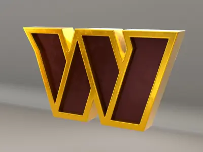 NFL Washington Commanders Logo 3D model