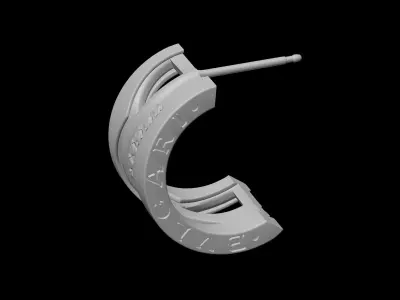 BULGARI - B ZERO 1 - EARRINGS 3D print model