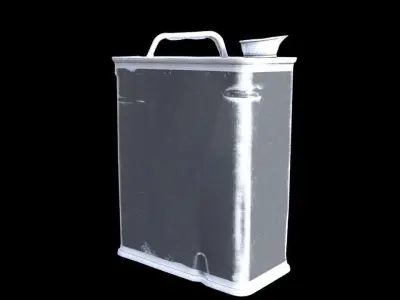 motor oil retro tint can Low-poly 3D model