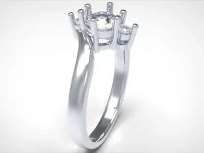 Solitaire Ring  3D print model