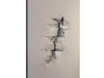 Decorative Plaster Wall Panel 10 3D model