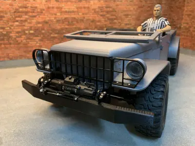 LIKE DODGE M37 - BODY FOR AXIAL SCX10II 313MM CHASSIS 3D print model