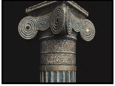 Column Of Celsus Low-poly 3D model