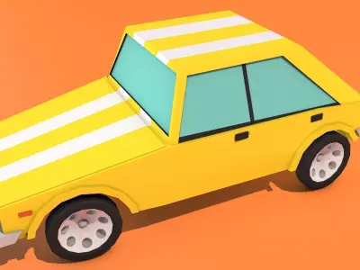 Darshia Car Low-poly 3D model