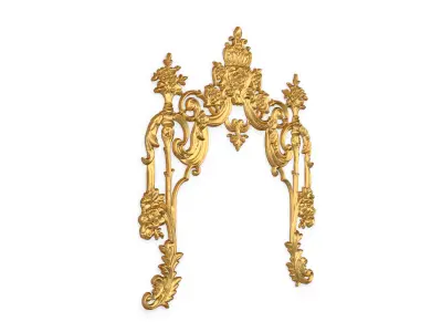 Classic decor ornament carved 64 3D model