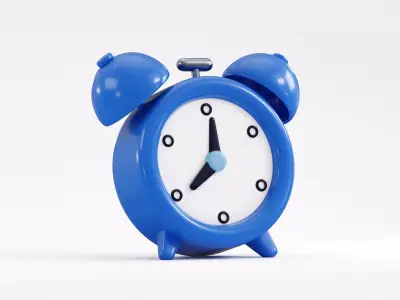 Alarm Clock Low-poly 3D model