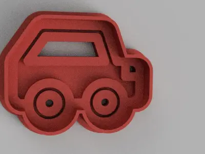 SET 5 COOKIE CUTTER 3D print model car wheel 3D print model
