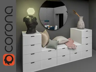 interior drawer  Free 3D model
