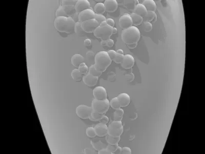 Bubbles Vase 3D Model  3D print model
